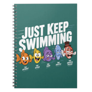 Caderno Espiral Equipe de Peixes que Continuam Nadando