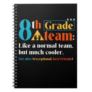 Caderno Espiral Equipe Do 8º Ano Como Uma Equipe Normal Mas Muito