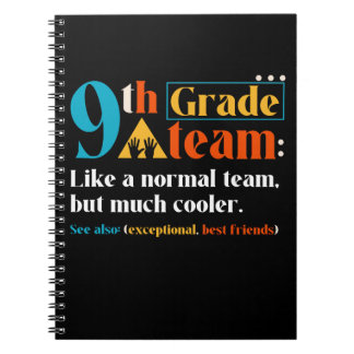 Caderno Espiral Equipe Do 9º ano como uma equipe normal, mas muito