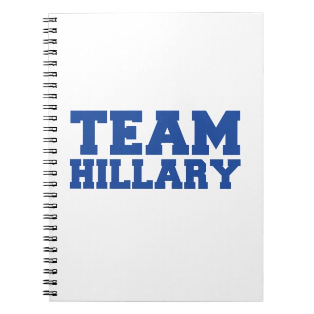 Caderno Espiral EQUIPE HILLARY CLINTON BLUE.png (Frente)