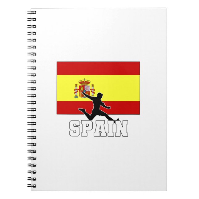 Caderno Espiral Equipe Nacional de Futebol espanha (Frente)