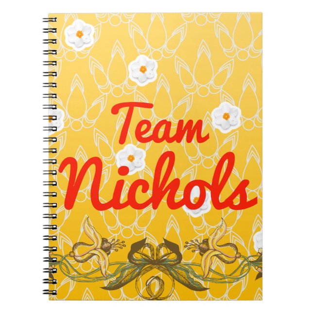 Caderno Espiral Equipe Nichols (Frente)
