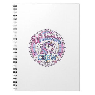 Caderno Espiral Equipe Unicórnio Estampa Divertida por Demanda Des
