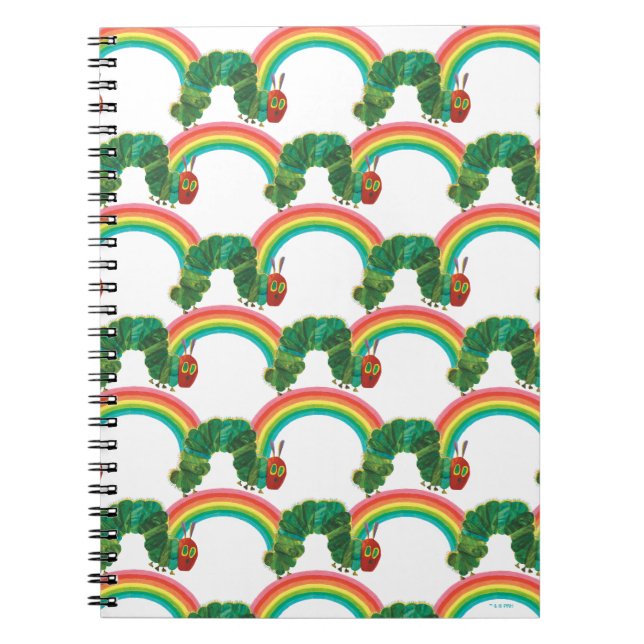Caderno Espiral Eric Carle O Padrão De Lagarta Muito Faminto (Frente)
