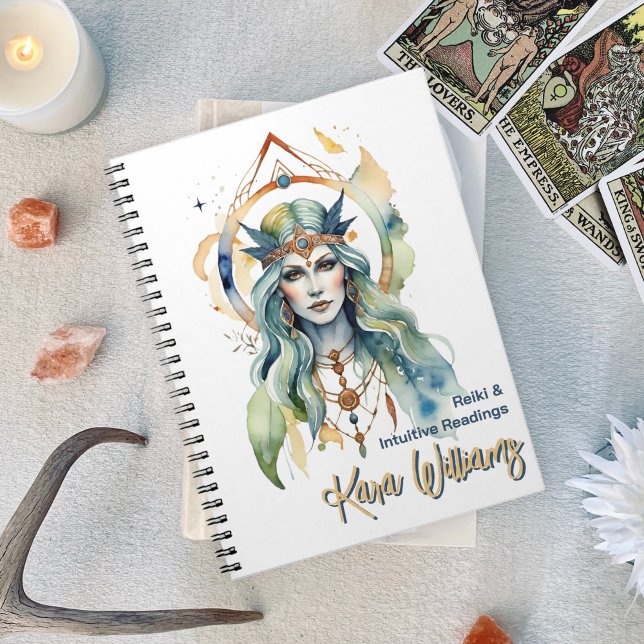 Caderno Espiral Eris Deusa Grega da Discórdia Pagan Mystical (Eris Greek Goddess of Discord Pagan Mystical Notebook)