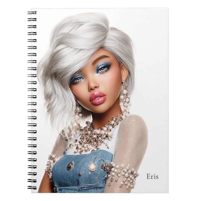 Caderno Espiral Eris Monei Editorial Portrait – personalized  (Frente)