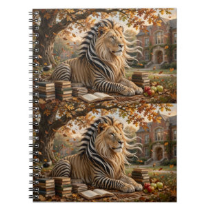 Caderno Espiral Erudito de Outono do Bosque Dourado