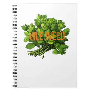 Caderno Espiral Erva De Vilo - Engraçado Anti-Cilantro