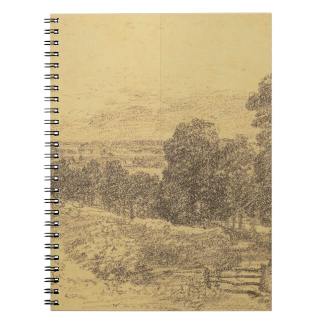 Caderno Espiral Esboço de John Constable | para a entrada da (Frente)