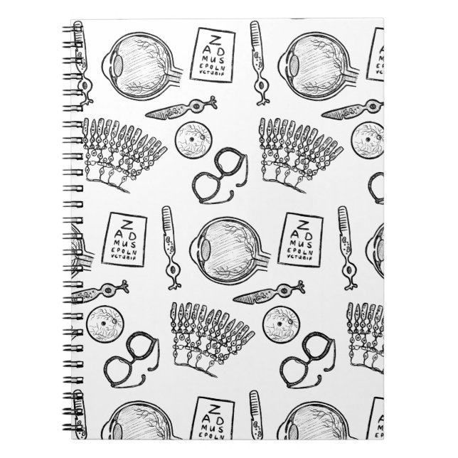 Caderno Espiral Esboços de Oftalmologia (Frente)