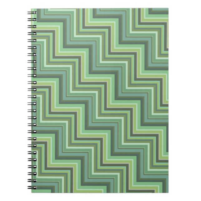 Caderno Espiral Escada verde-oliva (Frente)