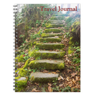 Caderno Espiral escadaria da floresta