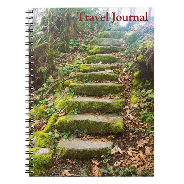 Caderno Espiral escadaria da floresta (Frente)