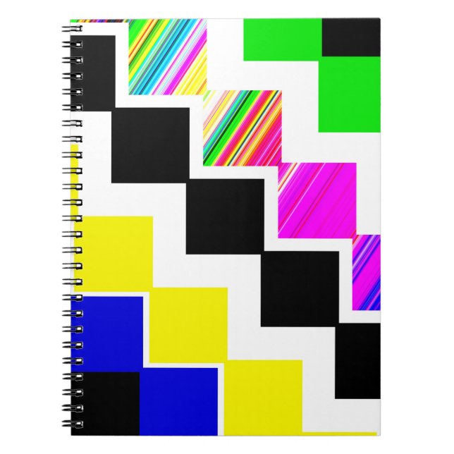 Caderno Espiral Escadas coloridas (Frente)