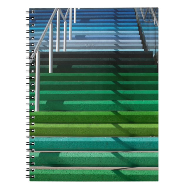 Caderno Espiral Escadas multicolores (Frente)