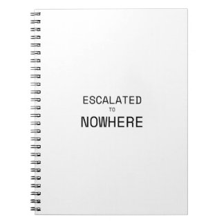 Caderno Espiral Escalado para Nenhuma Tipografia Sarcástica