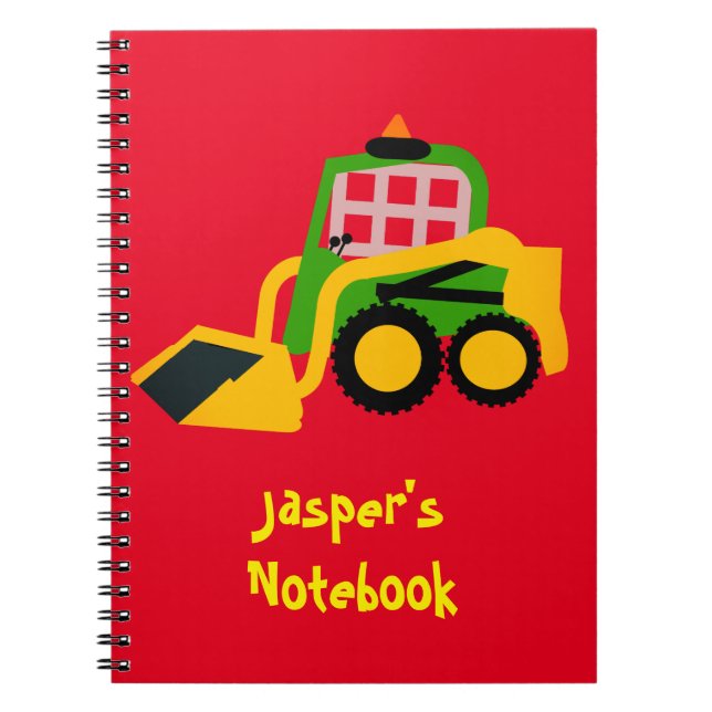 Caderno Espiral Escavador Bobcat (Frente)
