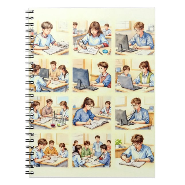 Caderno Espiral Escola Curiosas Mentes (Frente)