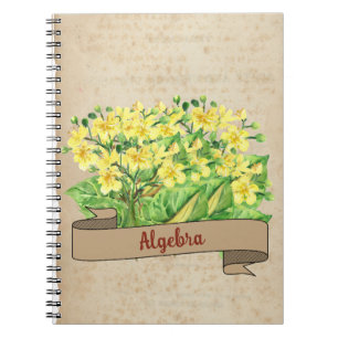 Caderno Espiral Escola de inspiração da queda da Rússia floral
