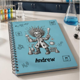 Caderno Espiral Escola de Química do Cientista Louco Pocket