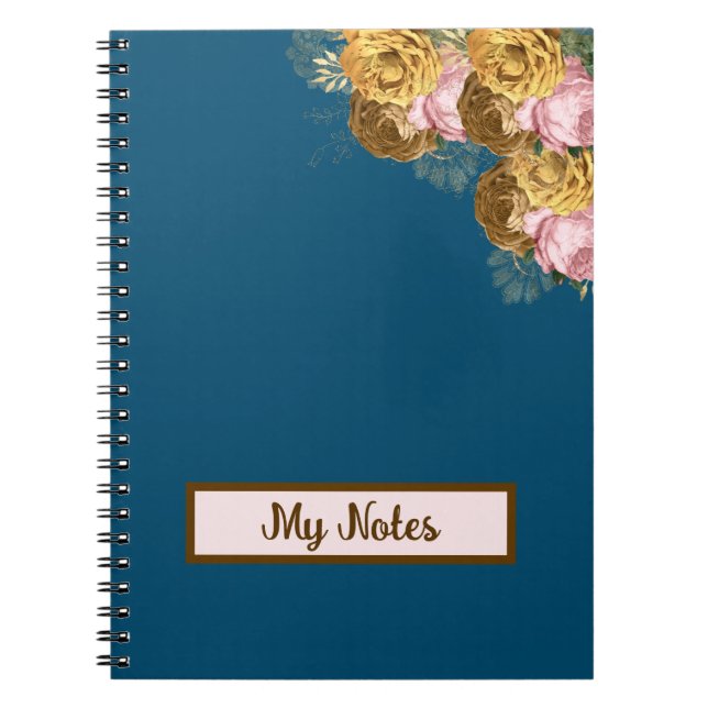 Caderno Espiral Escola Floral (Frente)