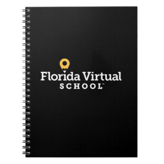 Caderno Espiral Escola Virtual da Flórida, Espiral Negro