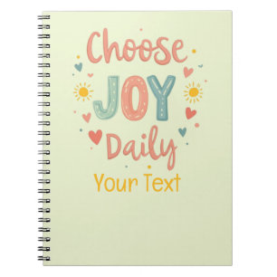 Caderno Espiral Escolha Joy Daily Pastel Doodle