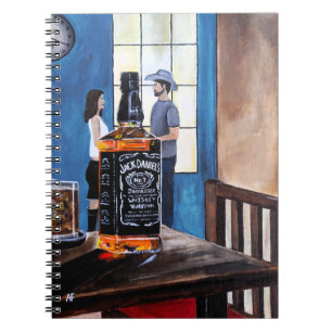 Caderno Espiral Escolhendo Pintura do Texas por Alfred Fox