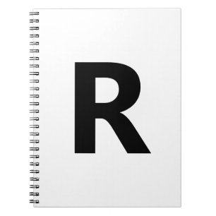 Caderno Espiral Escolher qualquer letra   Fonte: Aberto Sans Conde