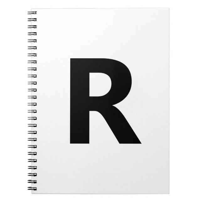 Caderno Espiral Escolher qualquer letra | Fonte: Aberto Sans Conde (Frente)