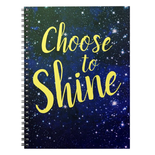 Caderno Espiral Escolher Shine Stars Cosmos (Frente)