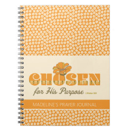 Caderno Espiral Escolhido 1 Peter 2:9 Diário de Reoração Retroativ