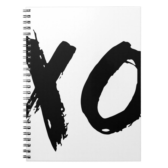 Caderno Espiral Escova de XO mínima (Frente)