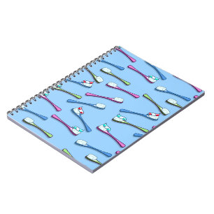 Caderno Espiral Escovas de dentes