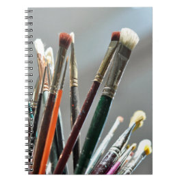 Caderno Espiral Escovas de tintas que secam à luz do sol