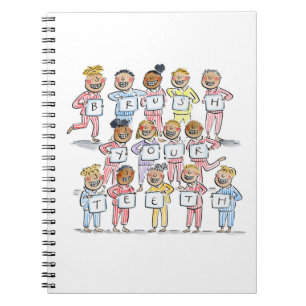 Caderno Espiral Escove os dentes