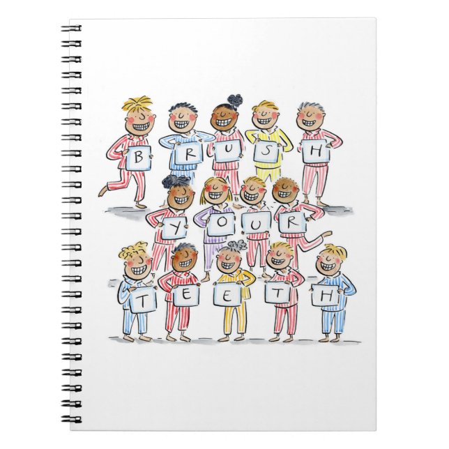 Caderno Espiral Escove os dentes (Frente)
