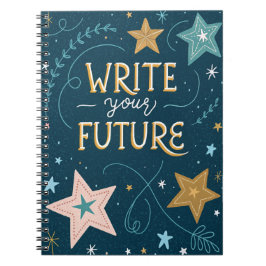 Caderno Espiral Escreva seu Diário Motivacional Futuro