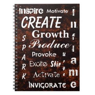 Caderno Espiral Escrevendo Bronze Blasclado