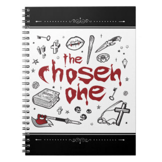 Caderno Espiral Escrevendo de Tema da Caçadora de Vampiros da TV d