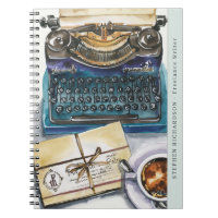 Escritor Autor Jornalista Aquarela Monograma