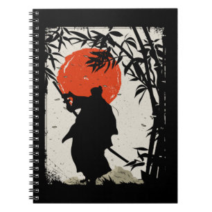 Caderno Espiral Escritor do Guerreiro Samurai Japonês
