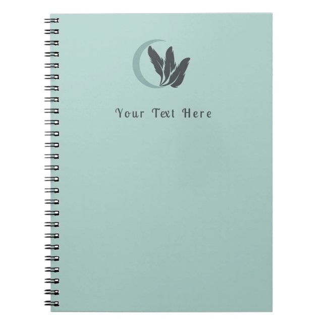 Caderno Espiral Escritor Personalizado (Frente)