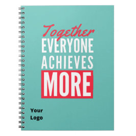 Caderno Espiral Escritório de Motivação do Trabalho em equipe de L