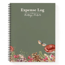 Caderno Espiral Escritório Floresta Botânica