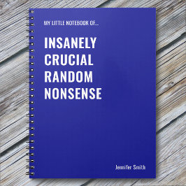 Caderno Espiral Escritório Incrivelmente Crucial de Citação Engraç