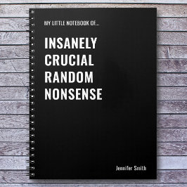 Caderno Espiral Escritório Incrivelmente Crucial de Citação Engraç