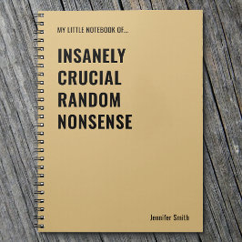 Caderno Espiral Escritório Incrivelmente Crucial de Citação Engraç