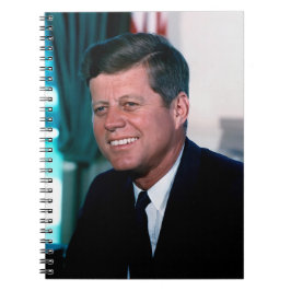 Caderno Espiral Escritório Oval Retrato Presidente John F. Kennedy