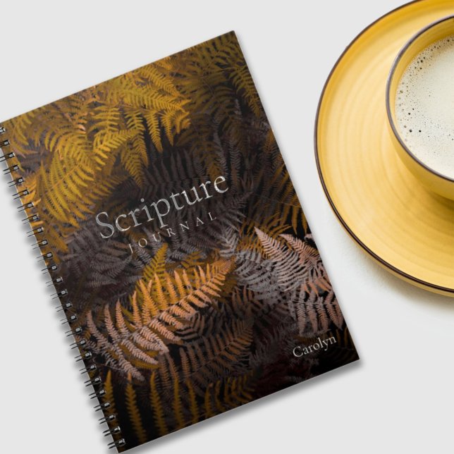 Caderno Espiral Escritura Cristã Lush Diário Verde (Criador carregado)